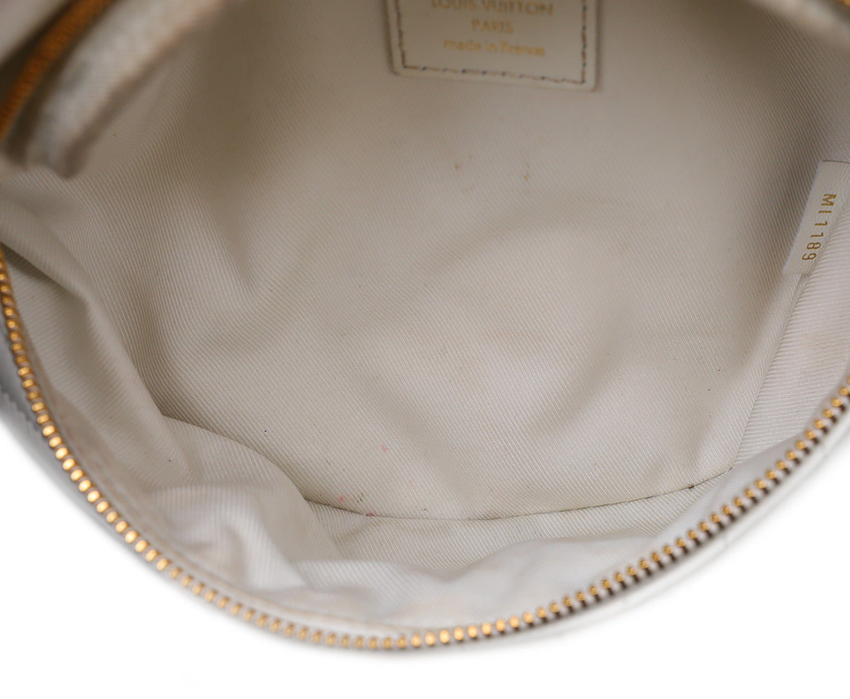 Louis Vuitton White New Wave Bumbag