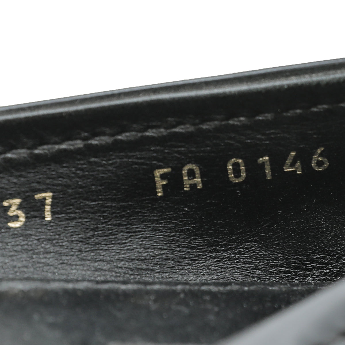Louis Vuitton Black Oxford Ballerina Flats 37