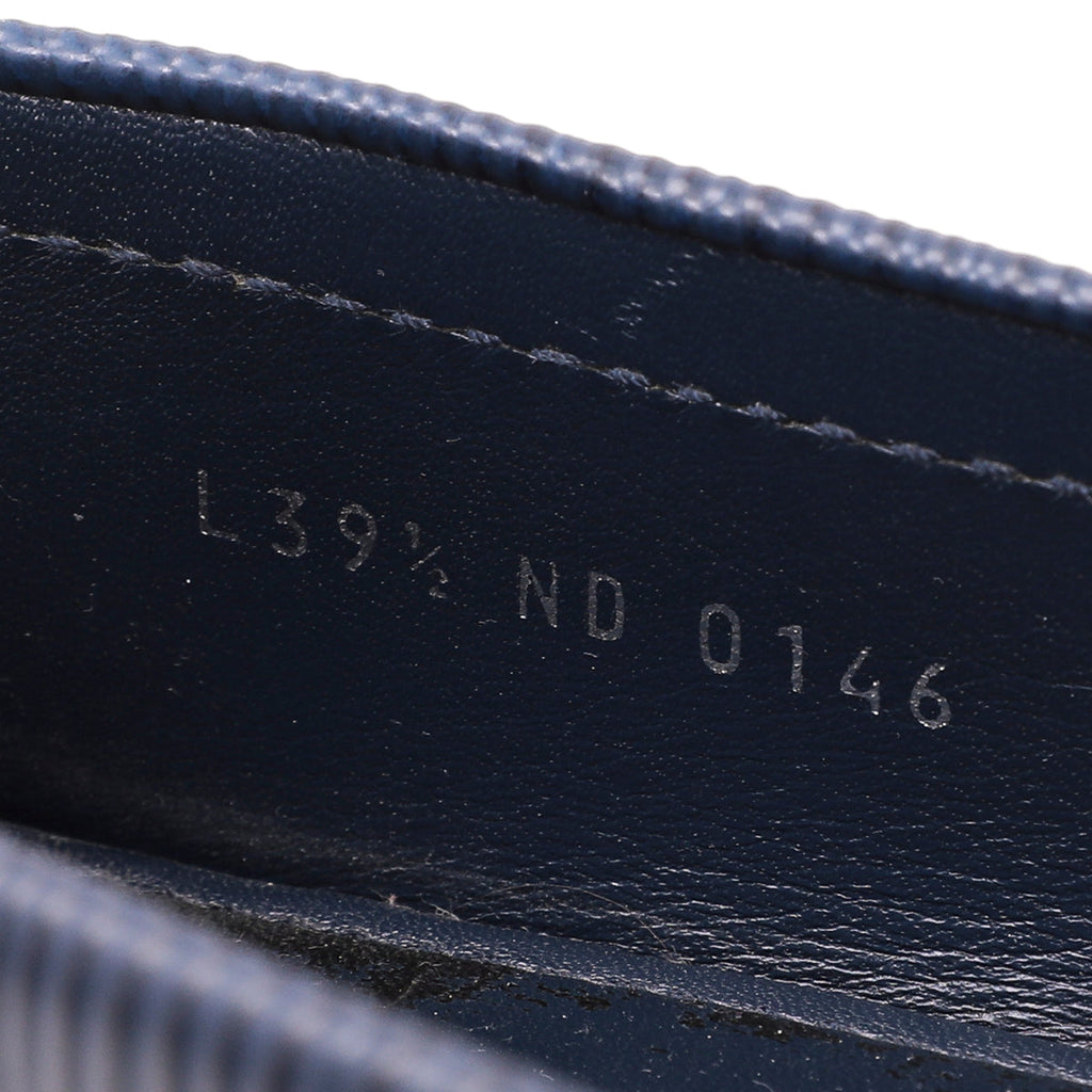 Louis Vuitton Blue Oxford Loafers 39.5