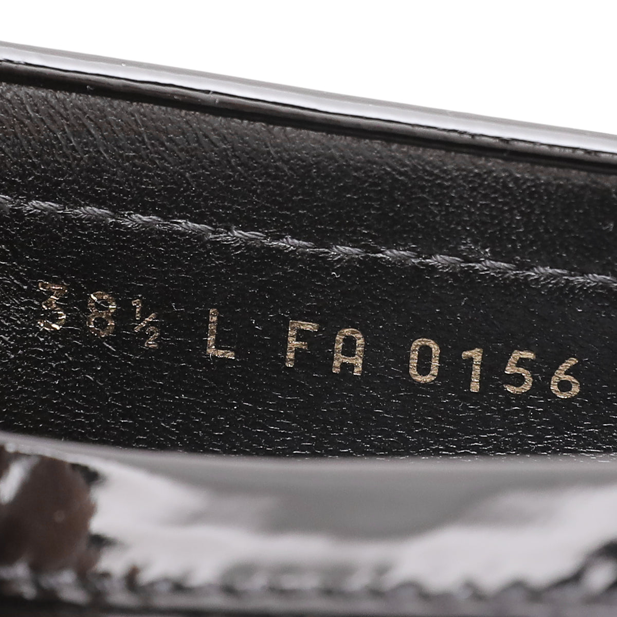Louis Vuitton Noir Vernis Oxford Loafers 38.5