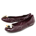 Louis Vuitton Burgundy Lucky Charm Ballerina Flats 42