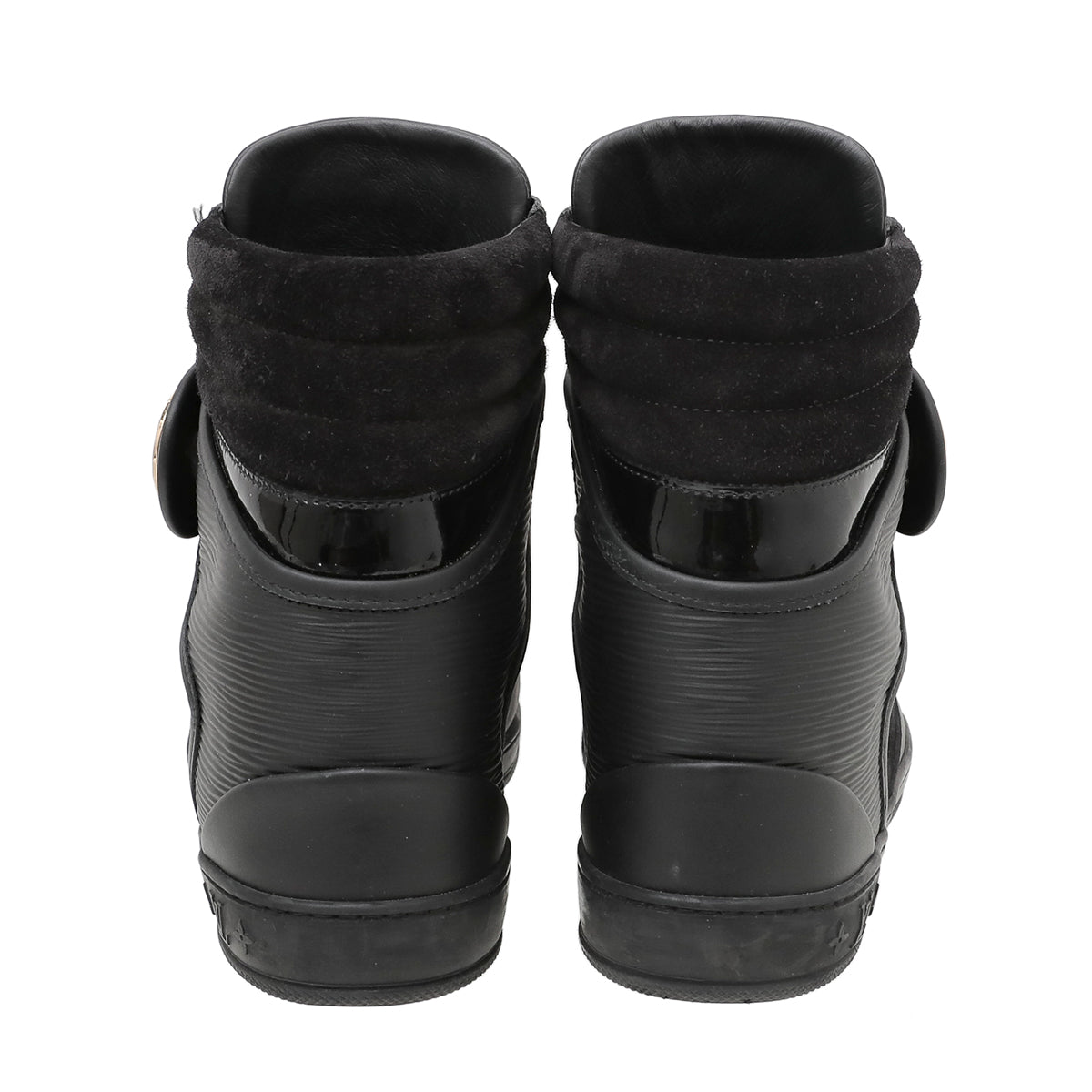 Louis Vuitton Black Postmark Wedge Sneaker 39