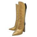 Louis Vuitton Bicolor Python Pokerface Boot 36