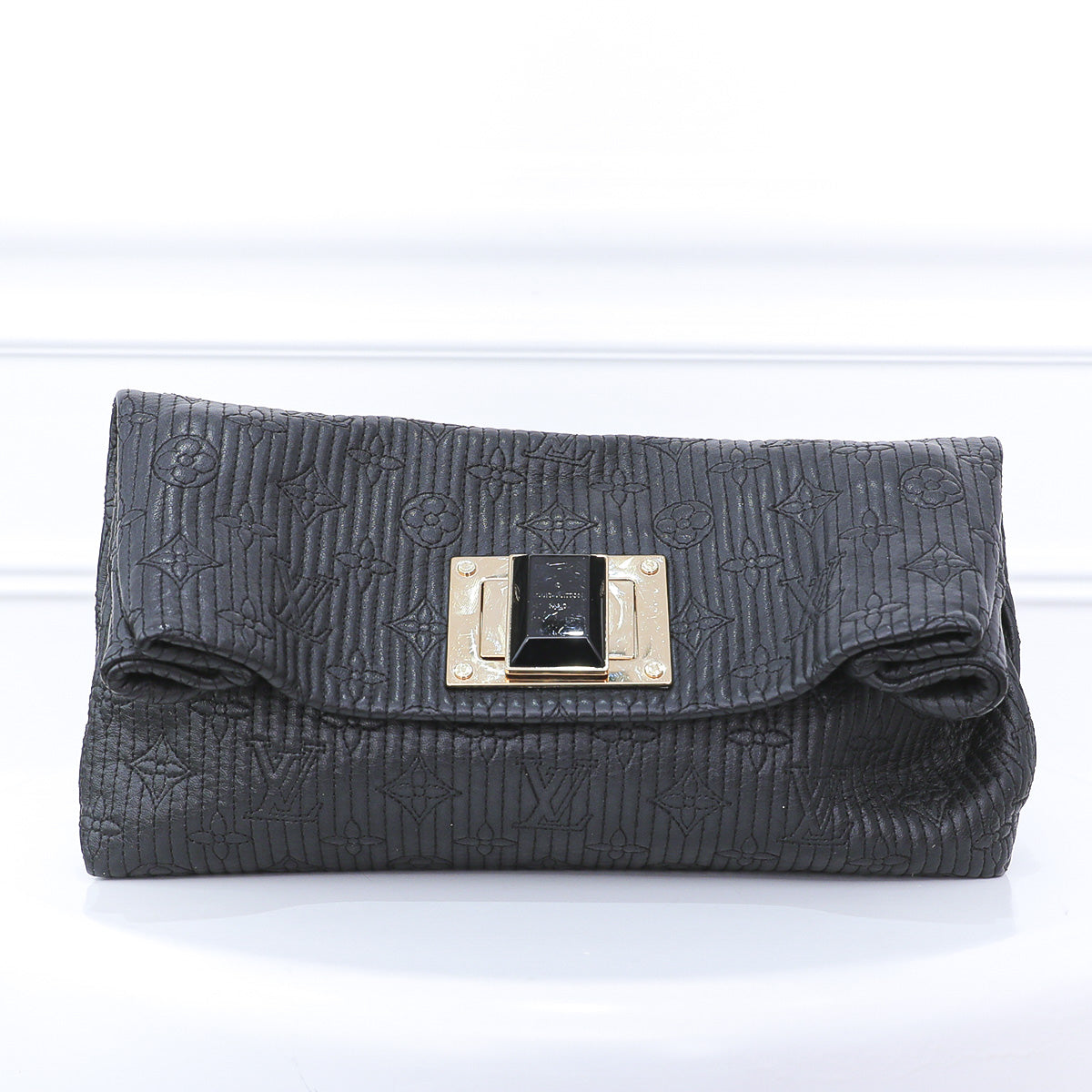 Louis Vuitton Black Pochette Altair Clutch