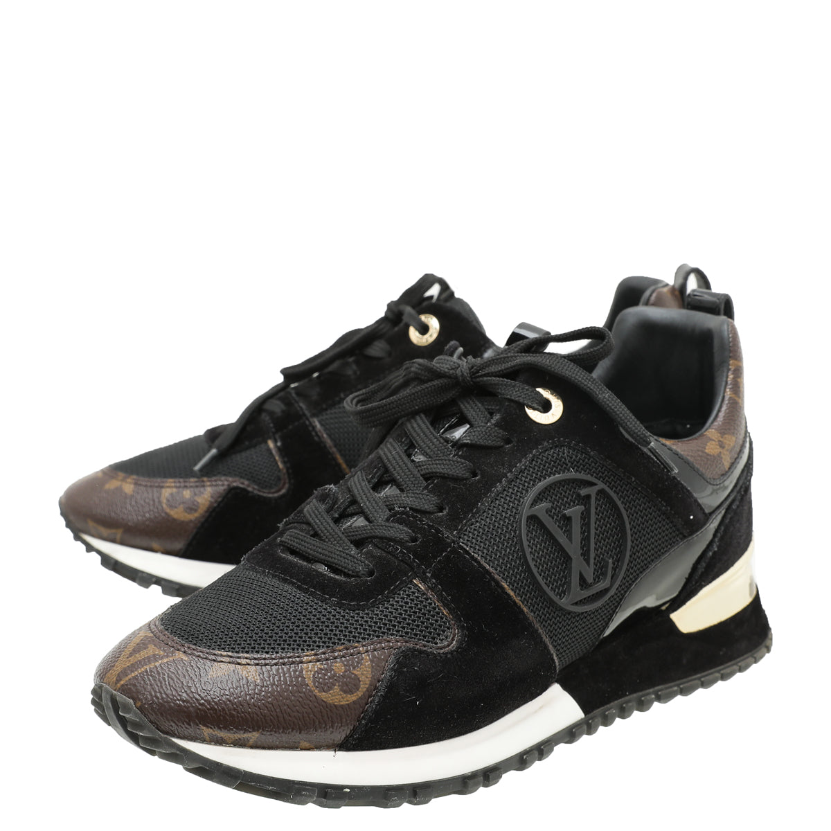 Louis Vuitton Bicolor Run Away Trainer Sneaker 37.5