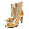 Louis Vuitton Metallic Gold Sequins Iconic Sandals 39