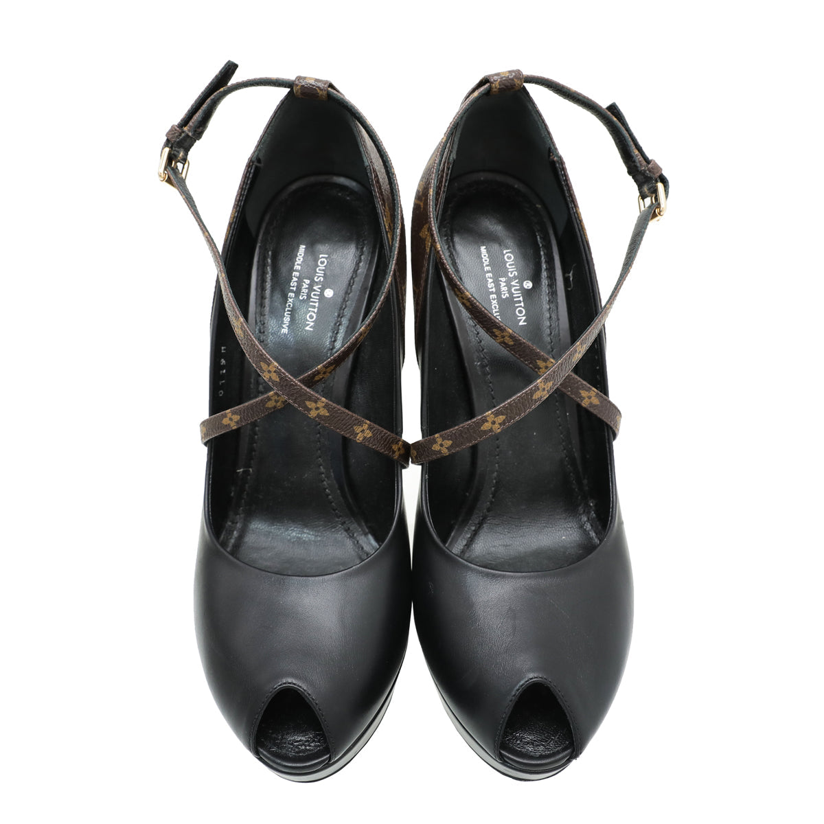 Louis Vuitton Monogram Black Temptation Pump 38.5