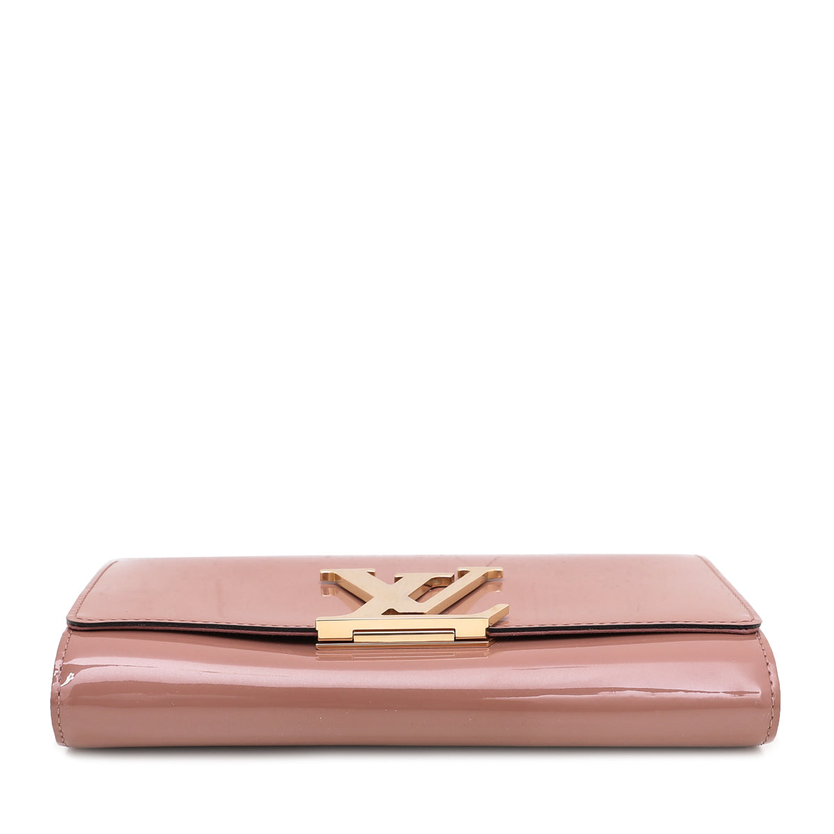 Louis Vuitton Sobe Rose Velour Vernis Louise Clutch