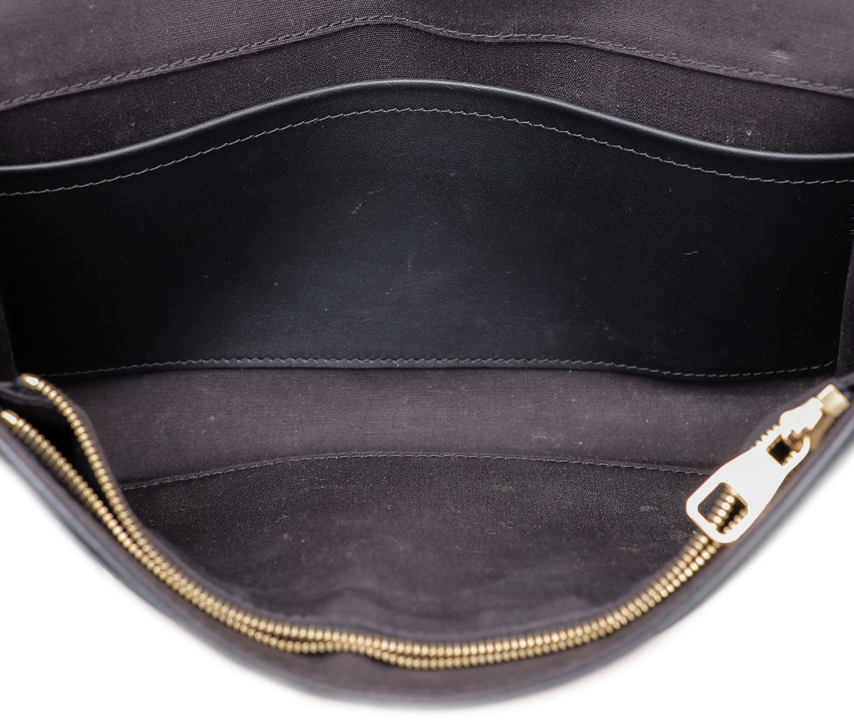 Louis Vuitton Black Vernis Louise Clutch