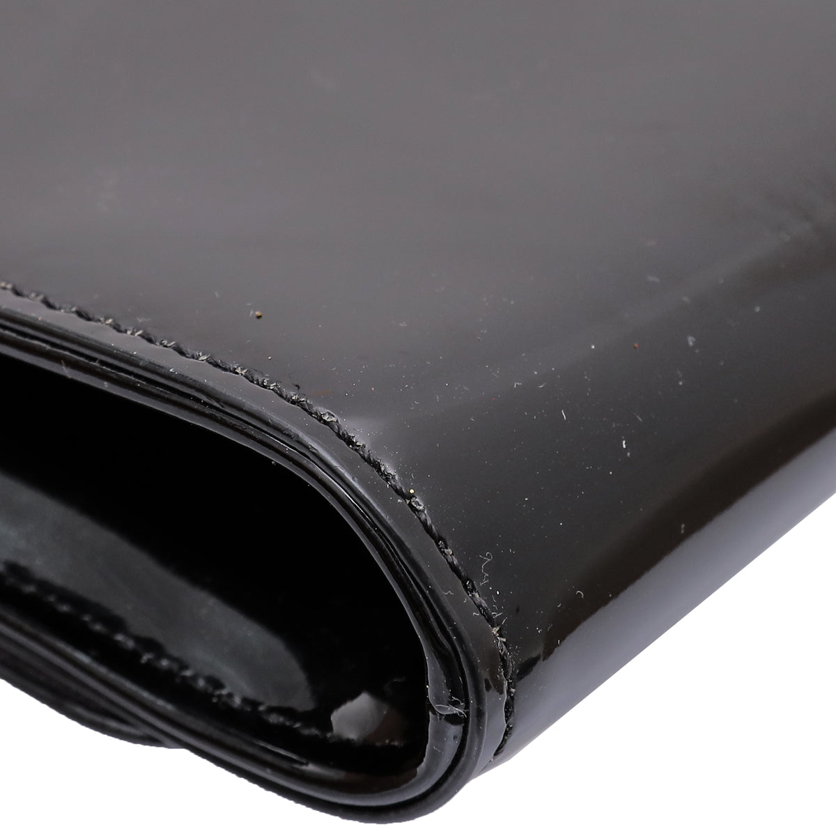 Louis Vuitton Black Vernis Louise Clutch