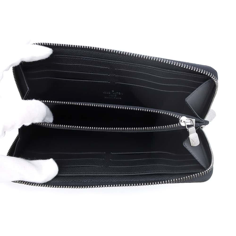 LOUIS VUITTON Zippy Wallet - Horizontal NoirM11611 Monogram Eclipse