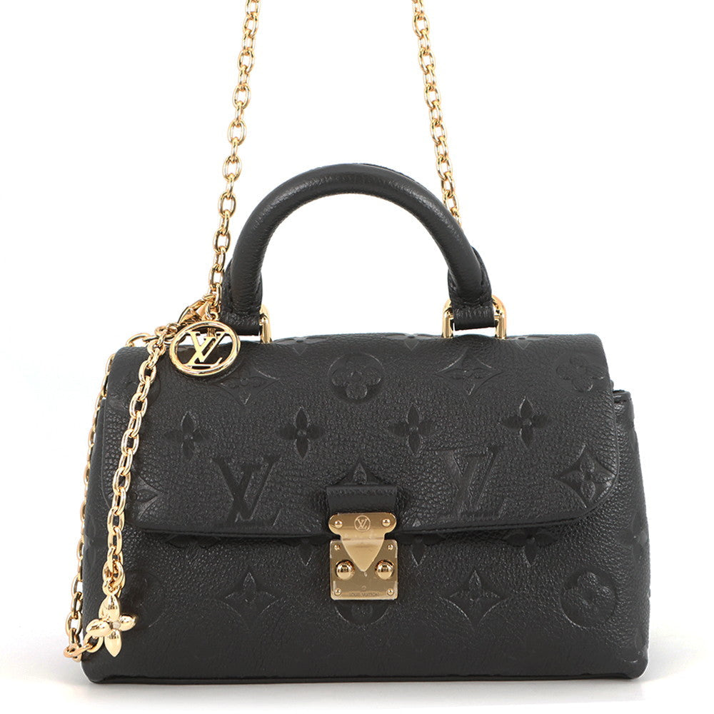 LOUIS VUITTON Nano-Madeleine NoirM12144 Monogram Empreinte Leather