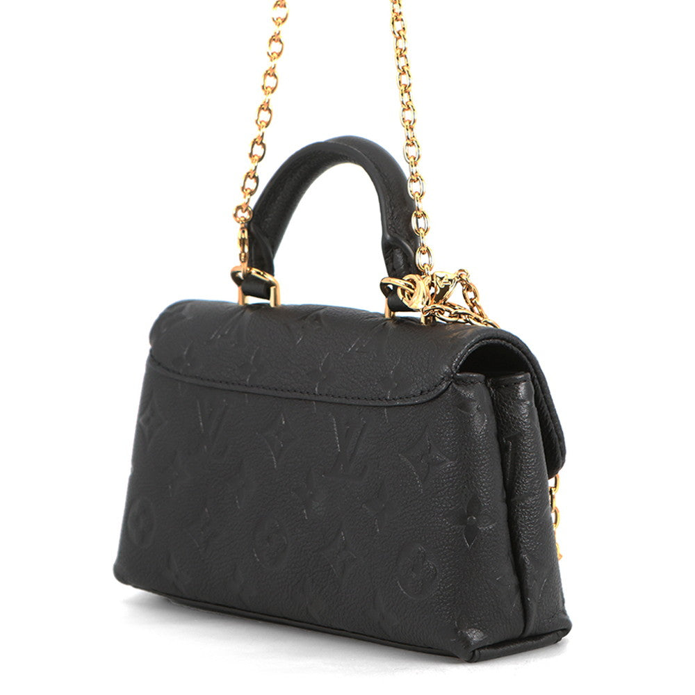 LOUIS VUITTON Nano-Madeleine NoirM12144 Monogram Empreinte Leather