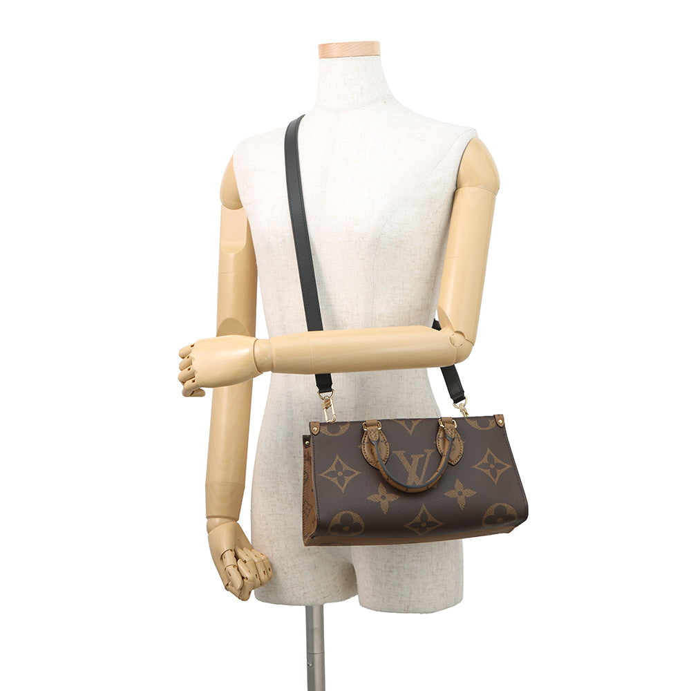 LOUIS VUITTON Onthego EW Chain RedM14236 Monogram Reverse Canvas Monogram Giant