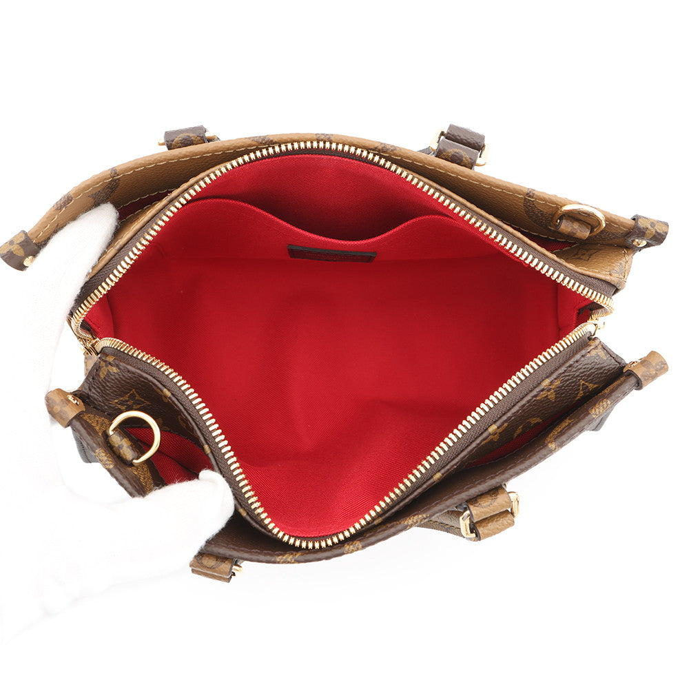 LOUIS VUITTON Onthego EW Chain RedM14236 Monogram Reverse Canvas Monogram Giant