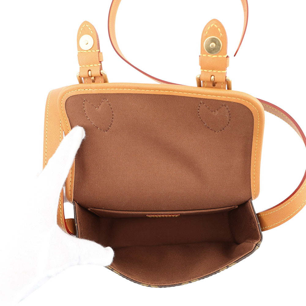 LOUIS VUITTON Satchel Wearable Wallet BrownM26805 Monogram