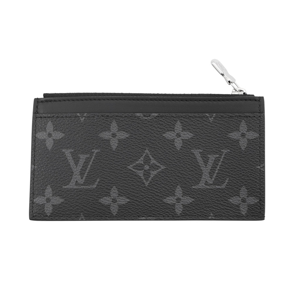 LOUIS VUITTON Coin card holder BlackM29656 Leather/Monogram Eclipse