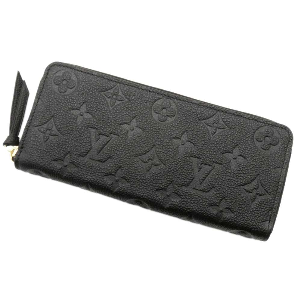 LOUIS VUITTON Portefeuille Clemence NoirM60171 Monogram Empreinte Leather
