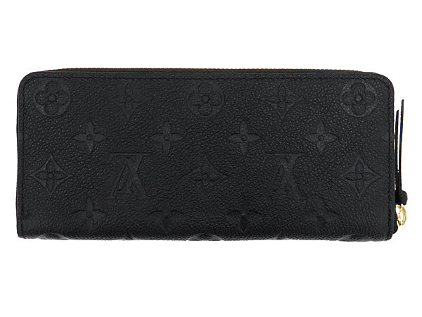 LOUIS VUITTON Portefeuille Clemence NoirM60171 Monogram Empreinte Leather