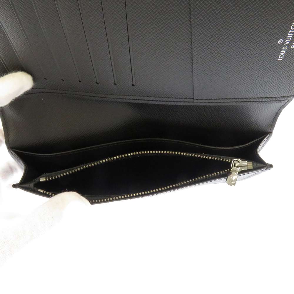 LOUIS VUITTON Portefeuille Brazza NoirM61697 Monogram Eclipse