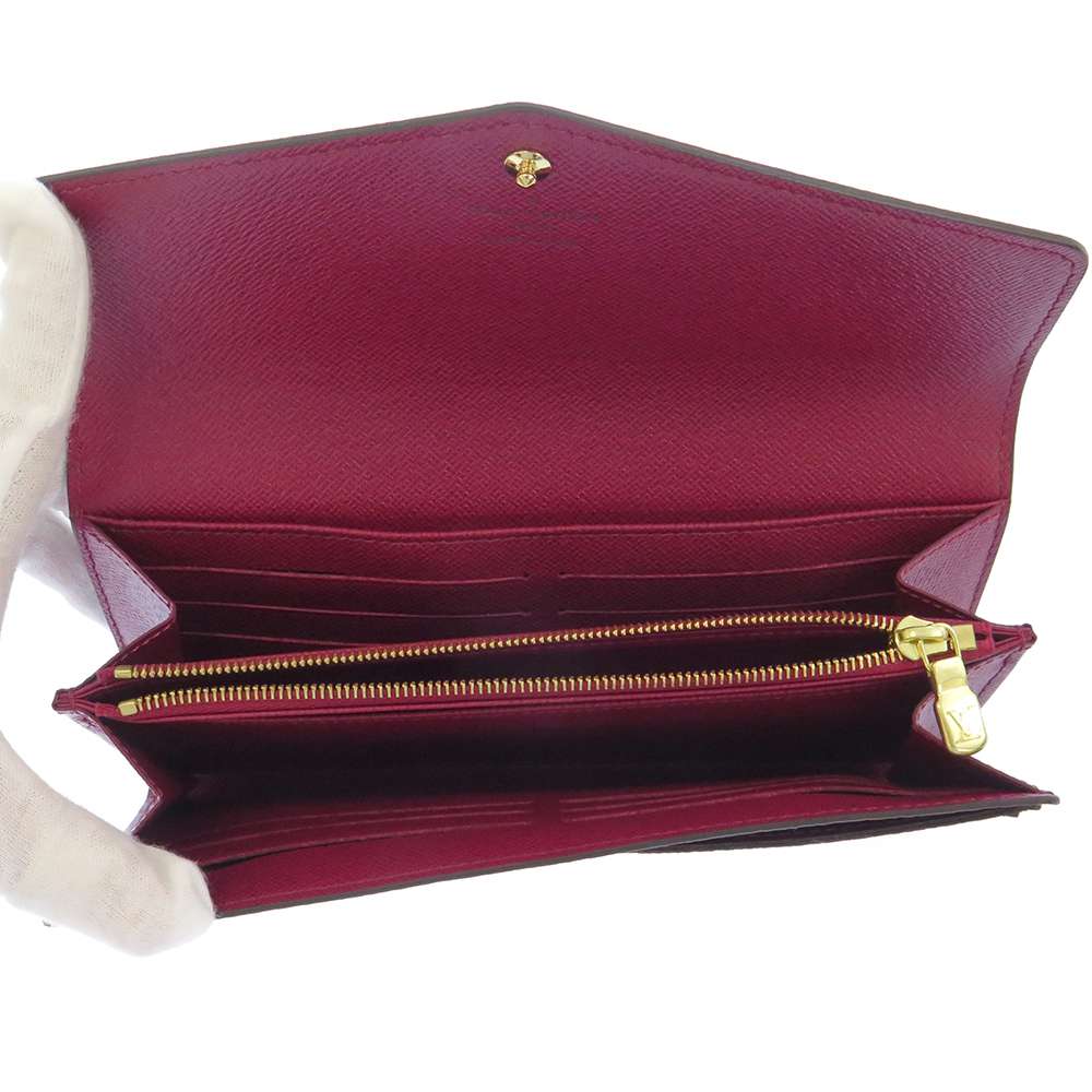 LOUIS VUITTON Portefeuille Sarah FuchsiaM62234 Monogram