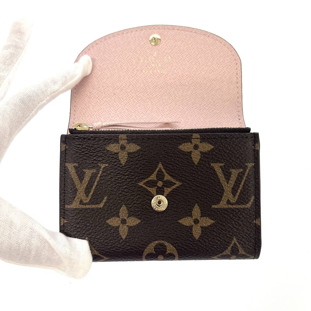 LOUIS VUITTON Rosalie Coin Purse Rose BallerineM62361 Monogram