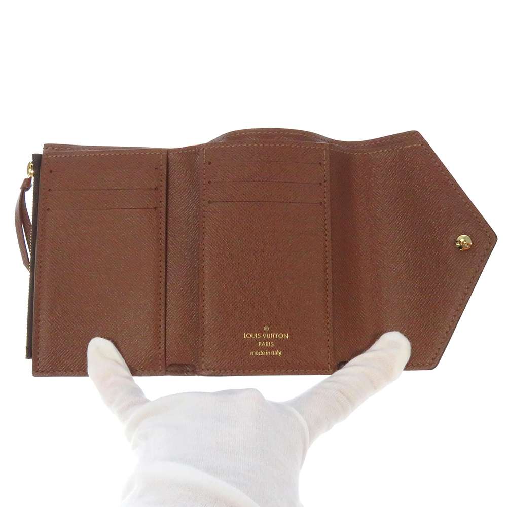 LOUIS VUITTON Portefeuille Victorine BrownM62472 Monogram