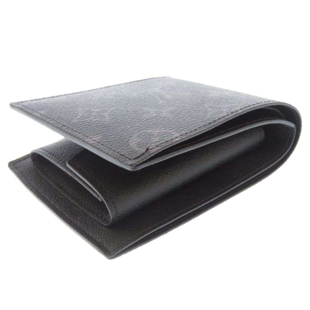 LOUIS VUITTON Portefeuille Marco NM NoirM62545 Monogram Eclipse