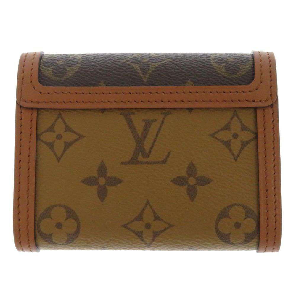 LOUIS VUITTON Portefeuille / Dauphine Compact BrownM68725 Monogram/Monogram Reverse Canvas