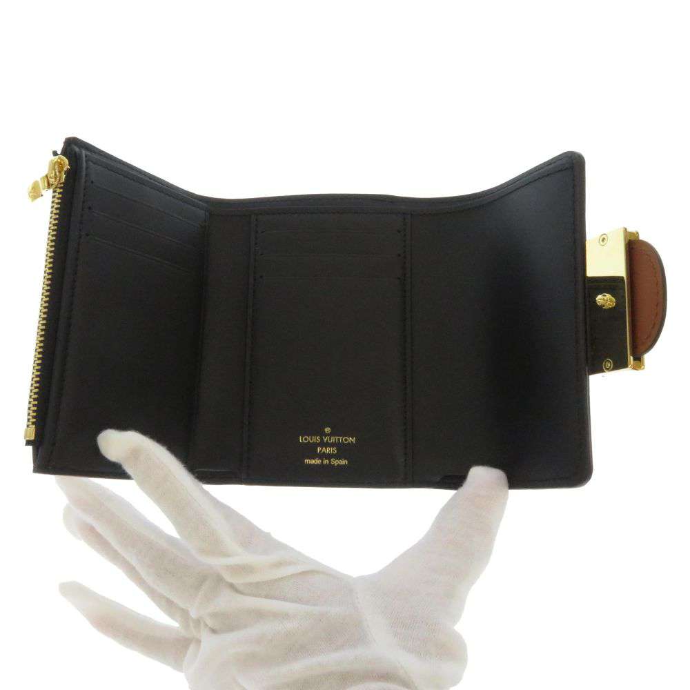 LOUIS VUITTON Portefeuille / Dauphine Compact BrownM68725 Monogram/Monogram Reverse Canvas