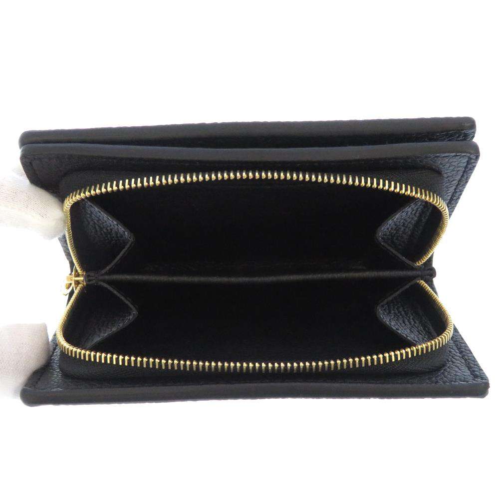 LOUIS VUITTON Portefeuille Clare NoirM80151 Monogram Empreinte Leather