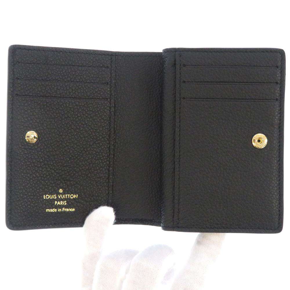 LOUIS VUITTON Portefeuille Clare NoirM80151 Monogram Empreinte Leather