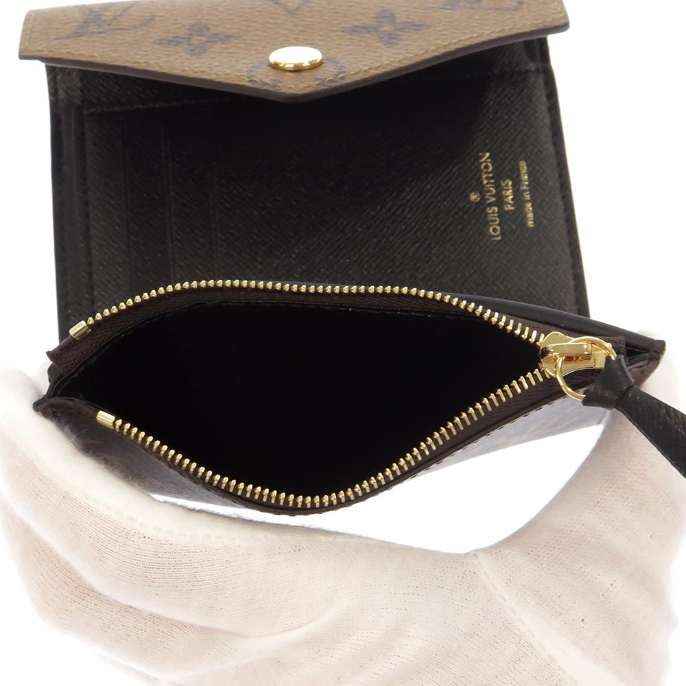 LOUIS VUITTON Portefeuille Victorine NoirM81557 Monogram/Monogram Reverse Canvas
