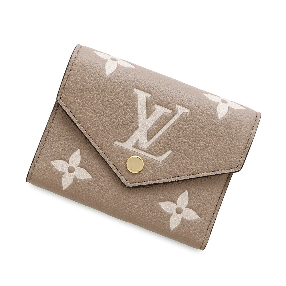 LOUIS VUITTON Portefeuille Victorine Tourterelle claimM81861 Monogram Empreinte Leather