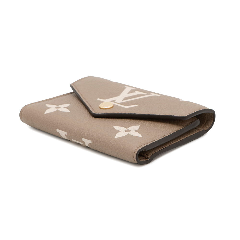 LOUIS VUITTON Portefeuille Victorine Tourterelle claimM81861 Monogram Empreinte Leather