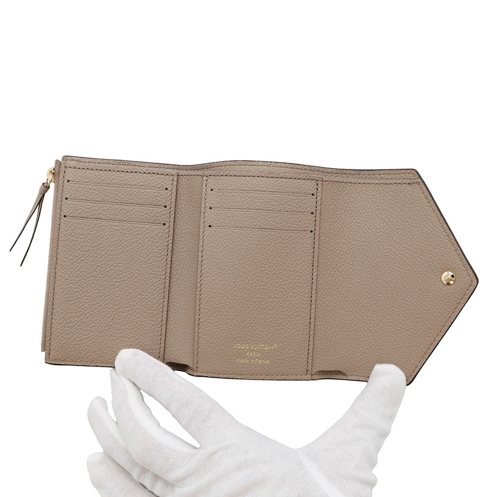 LOUIS VUITTON Portefeuille Victorine Tourterelle claimM81861 Monogram Empreinte Leather