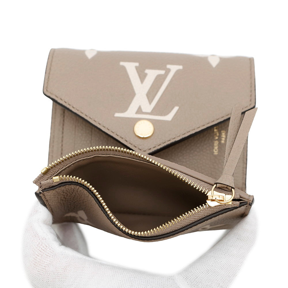 LOUIS VUITTON Portefeuille Victorine Tourterelle claimM81861 Monogram Empreinte Leather