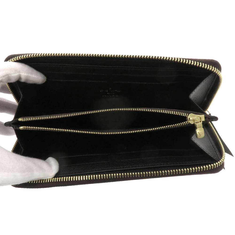 LOUIS VUITTON Portefeuille Clemence NoirM82336 Monogram Reverse Canvas