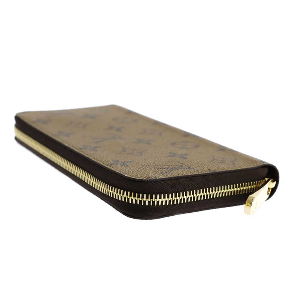 LOUIS VUITTON Zippy Wallet NoirM82444 Monogram Reverse Canvas Canvas