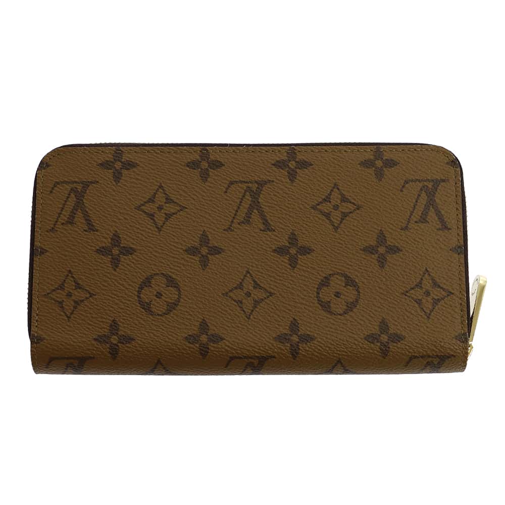 LOUIS VUITTON Zippy Wallet NoirM82444 Monogram Reverse Canvas Canvas