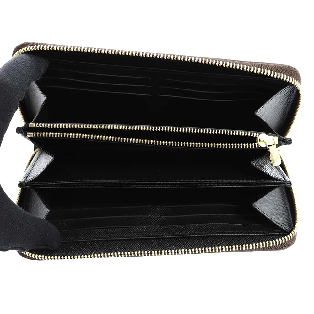 LOUIS VUITTON Zippy Wallet NoirM82444 Monogram Reverse Canvas Canvas