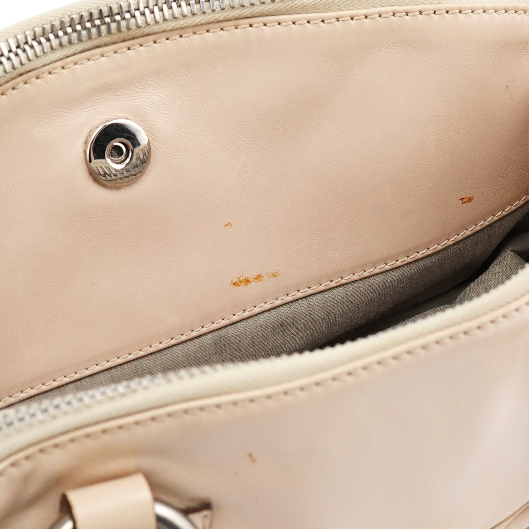 Beige Leather Venetia 2-Way Bag