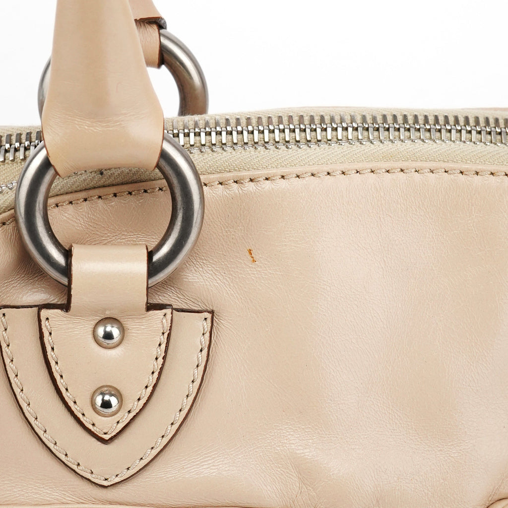 Beige Leather Venetia 2-Way Bag