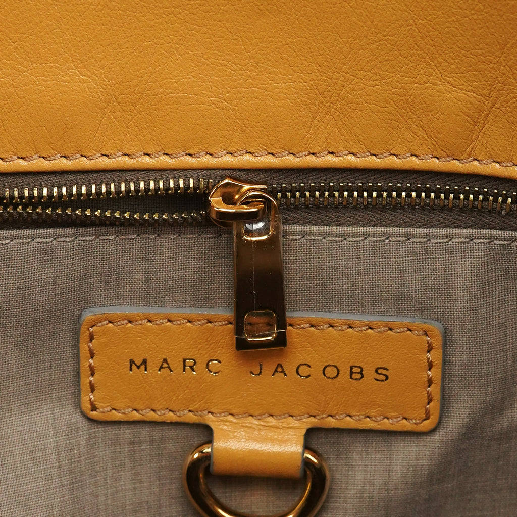 Beige Leather Venetia 2-Way Tote Bag