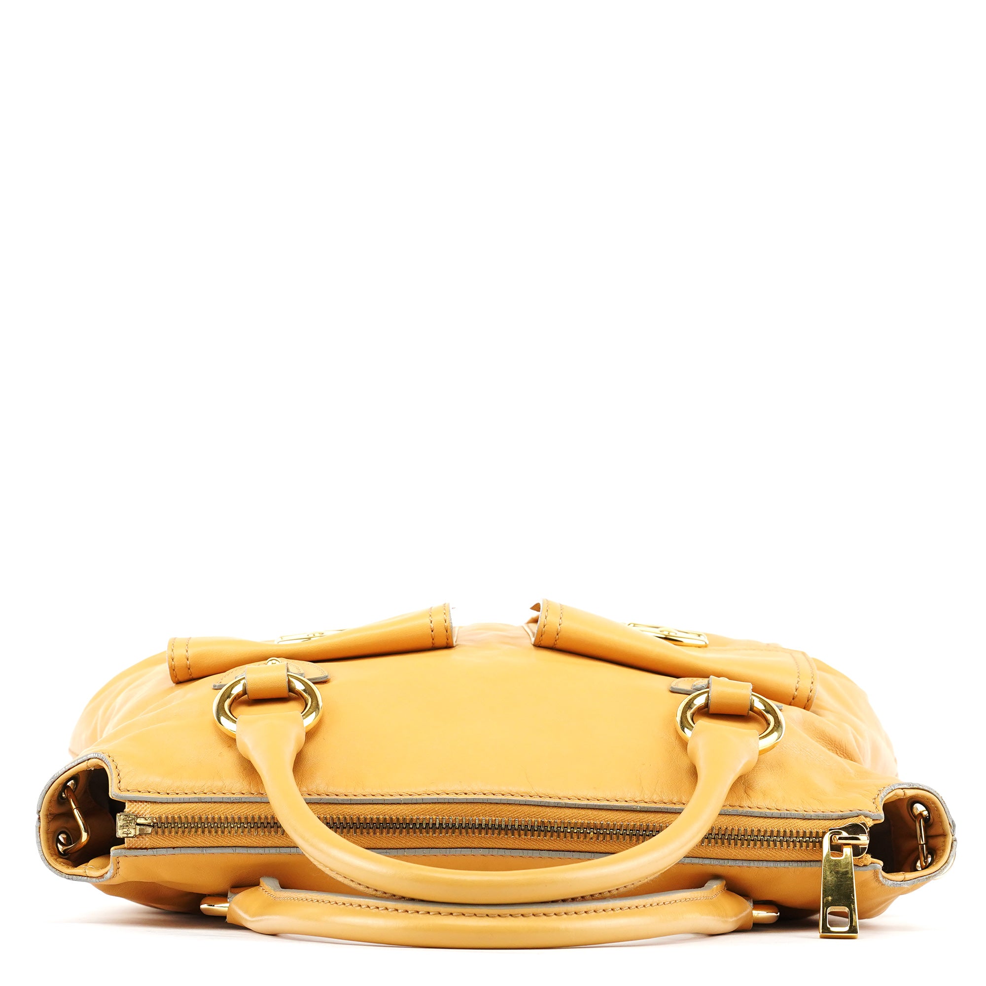 Beige Leather Venetia 2-Way Tote Bag
