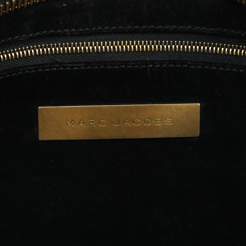 Black Leather Belt Tote Bag