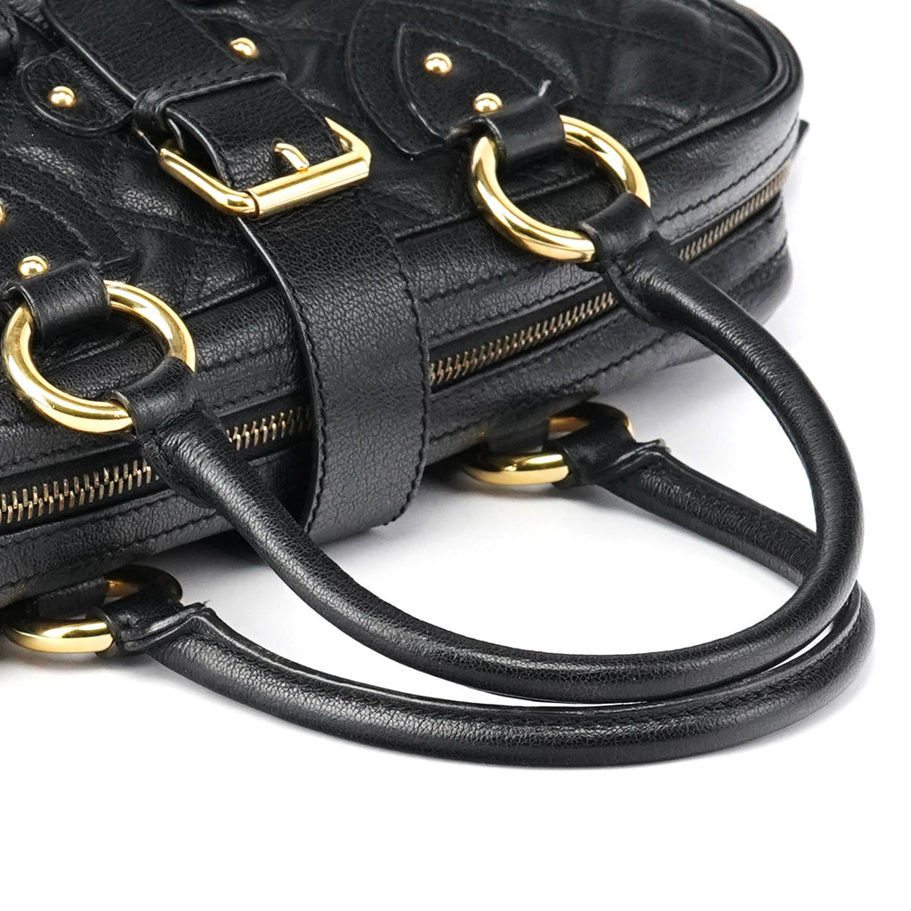 Black Leather Blake 2-Way Bag