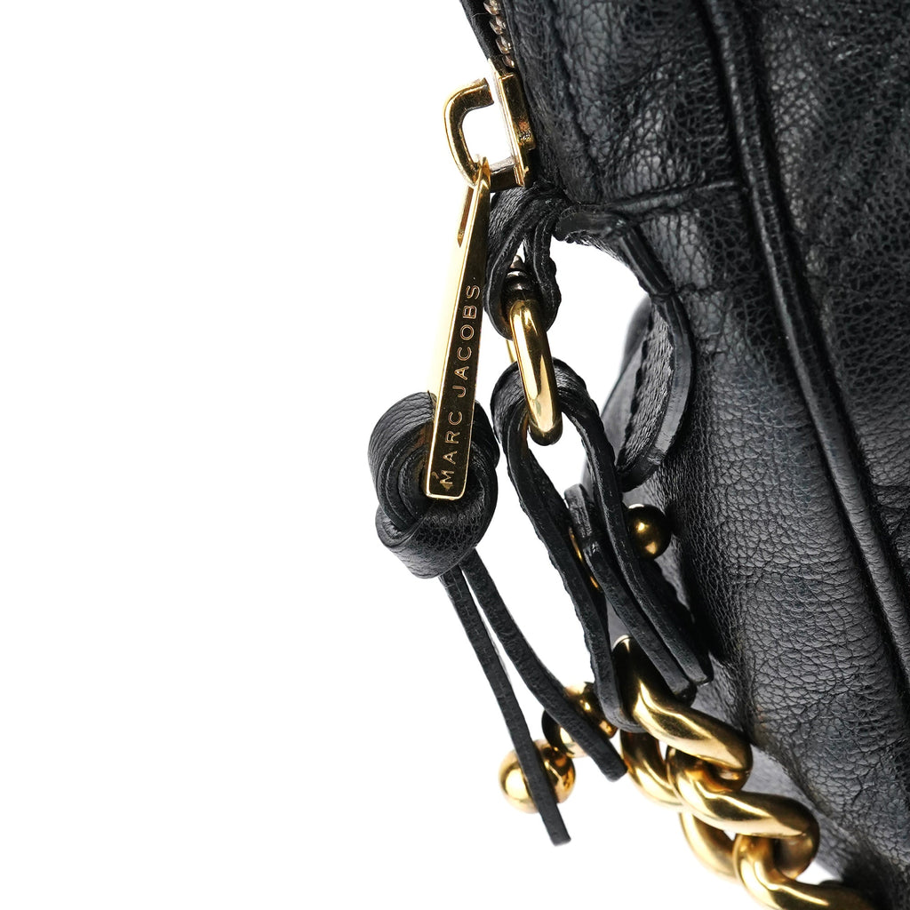 Black Leather Blake 2-Way Bag