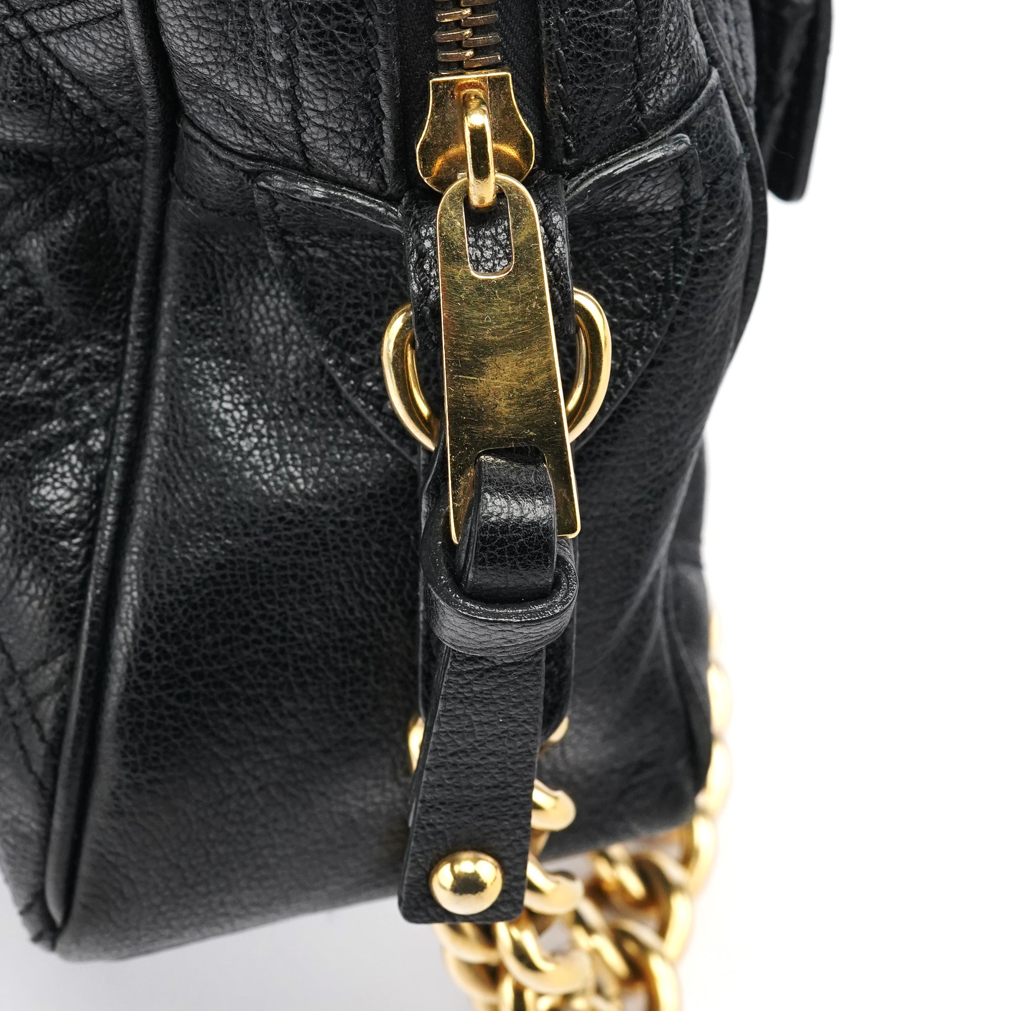 Black Leather Blake 2-Way Bag