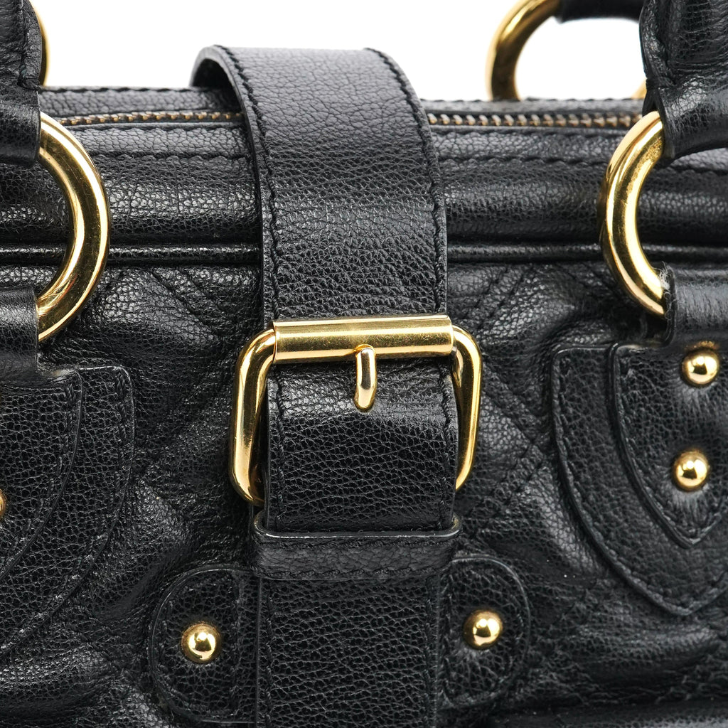 Black Leather Blake 2-Way Bag